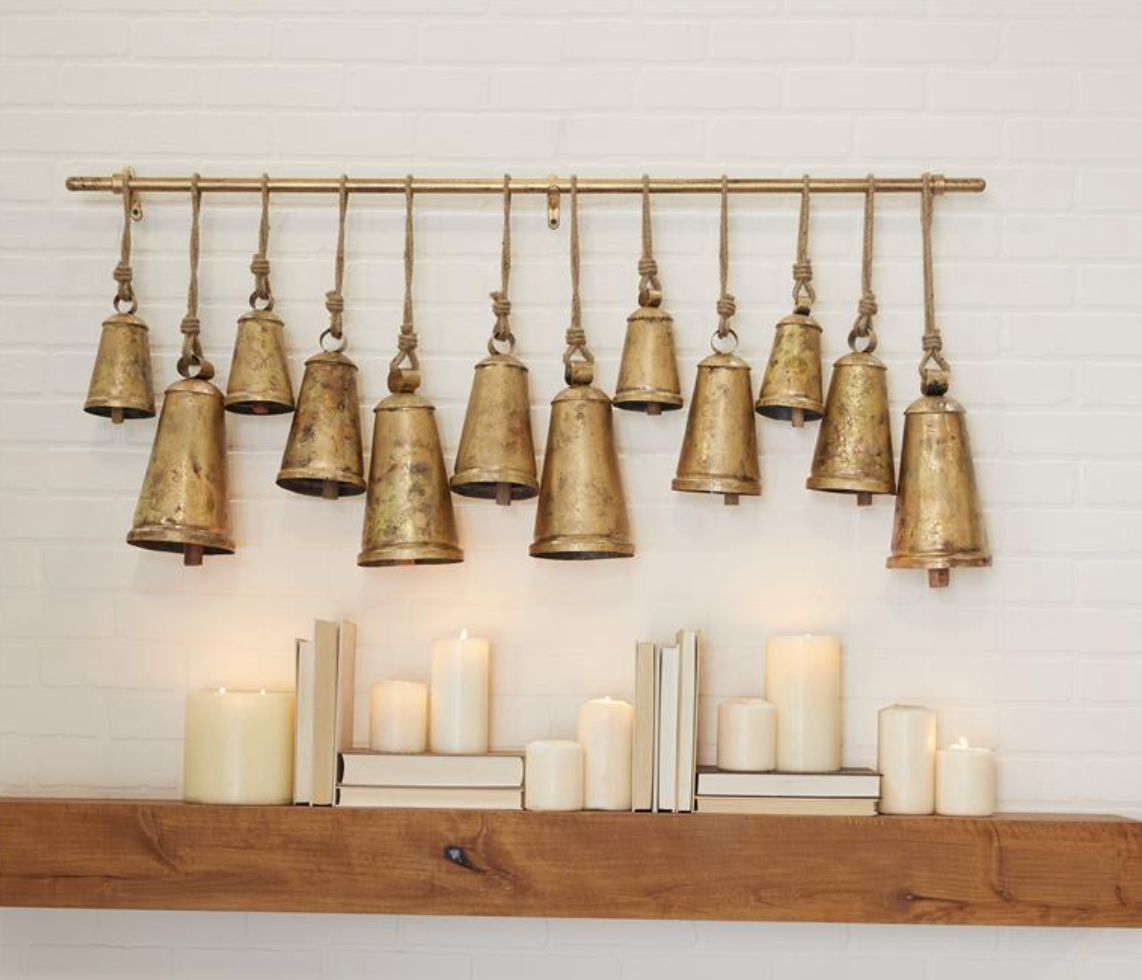 Bronze Metal Bells, The Feathered Farmhouse