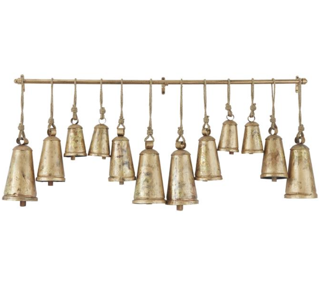 Bronze Metal Bells, The Feathered Farmhouse