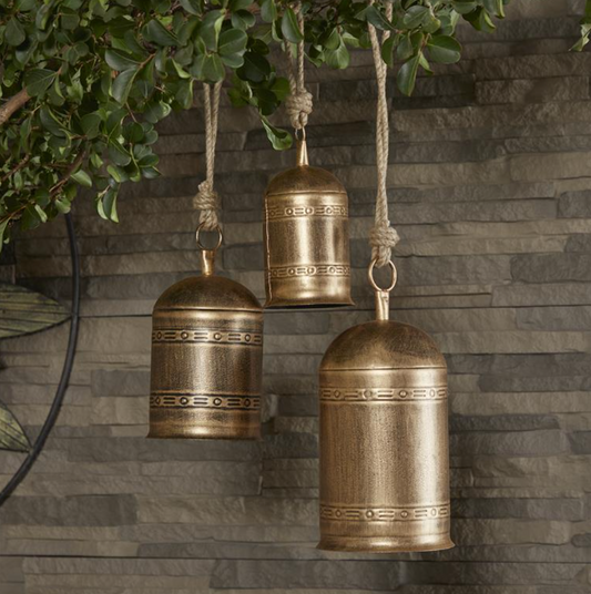 Detailed Gold Bells, The Feathered Farmhouse