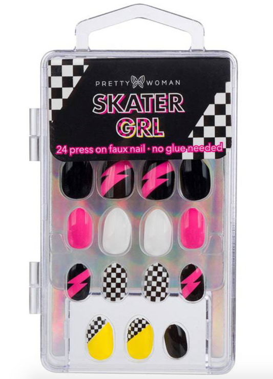 Skater Girl Press On Nails, The Feathered Farmhouse