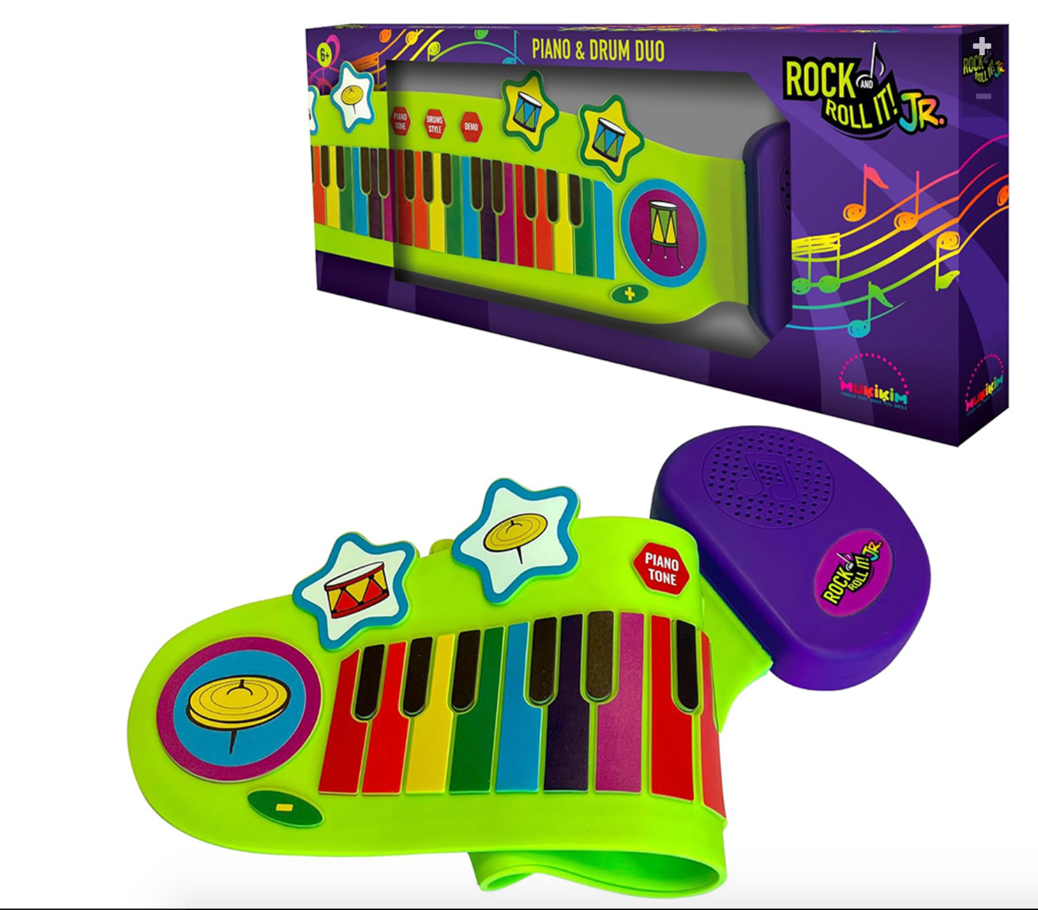 Rock + Roll It JR Piano + Drum Set, The Feathered Farmhouse