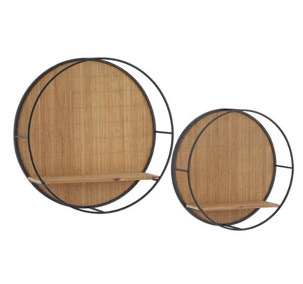 Round Bamboo Shelves, The Feathered Farmhouse