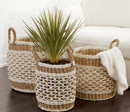 Handmade Storage Baskets, Feathered Farmhouse