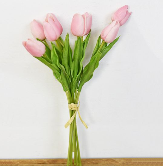 Pink Tulip Bunch, Feathered Farmhouse