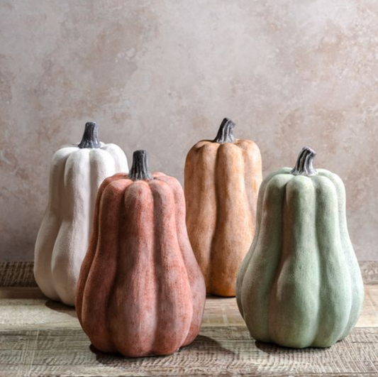 Fall Ceramic Gourds, Feathered Farmhouse