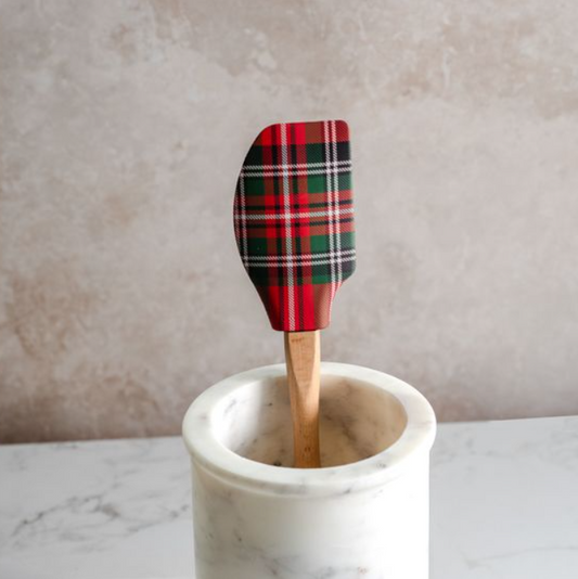 Red Tartan Spatula, Feathered Farmhouse