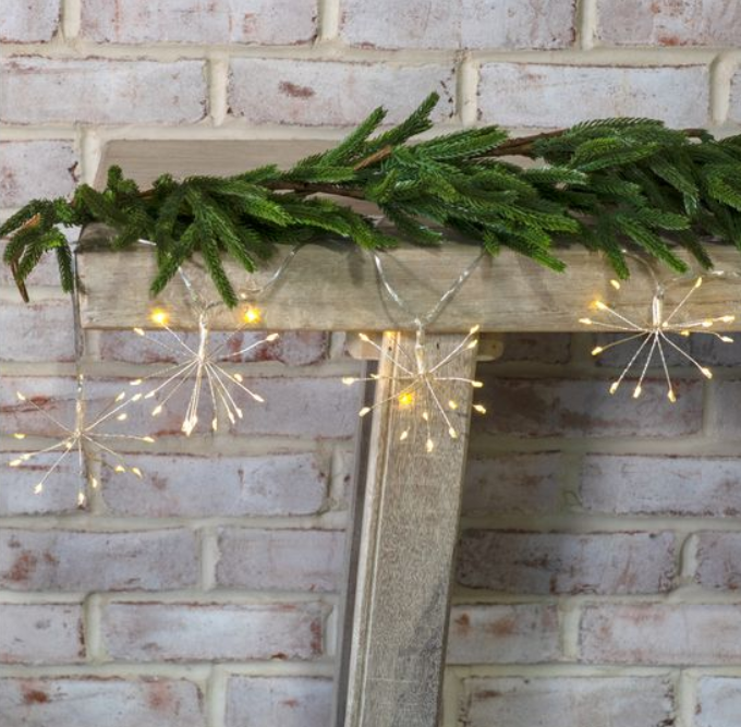 String Burst LED Lights, Feathered Farmhouse