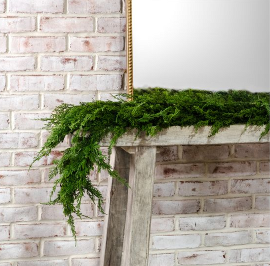 Pine Green Garland, Feathered Farmhouse