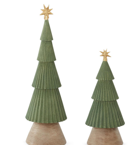 Wood Accordion Christmas Tree, Feathered Farmhouse