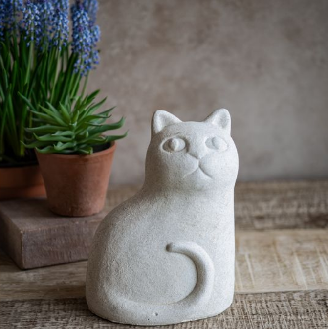 Cement Cat, Feathered Farmhouse