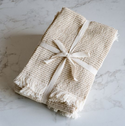Waffle Sand Towels, Feathered Farmhouse