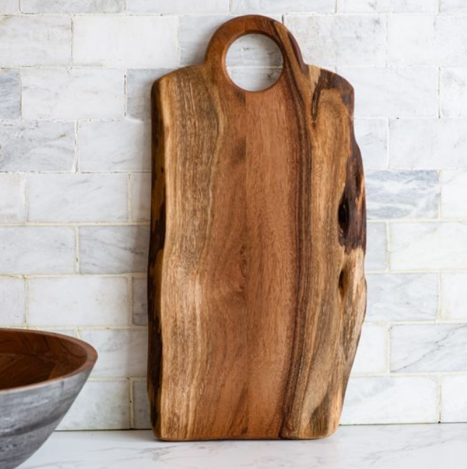 Wood Chopping Board, Feathered Farmhouse