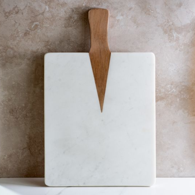 Marble Serve Board, Feathered Farmhouse