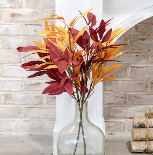Autumn Leaf Stem, Feathered Farmhouse