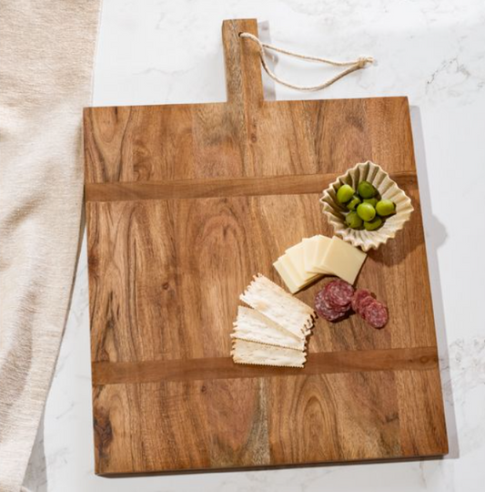 Wood Deco Serving Board, Feathered Farmhouse