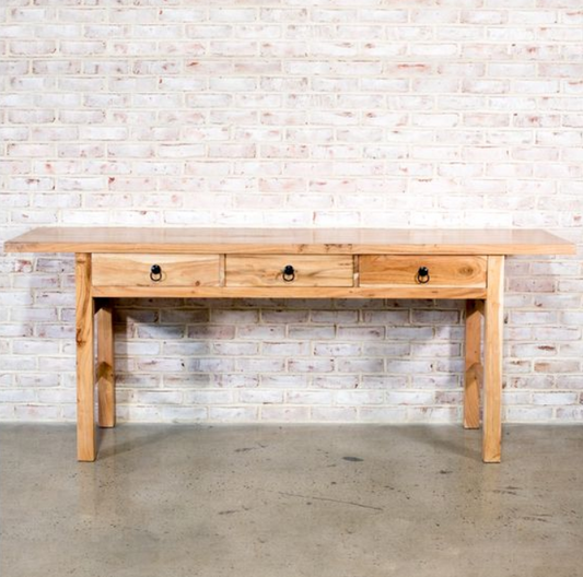 Acacia Wood Console Table, Feathered Farmhouse
