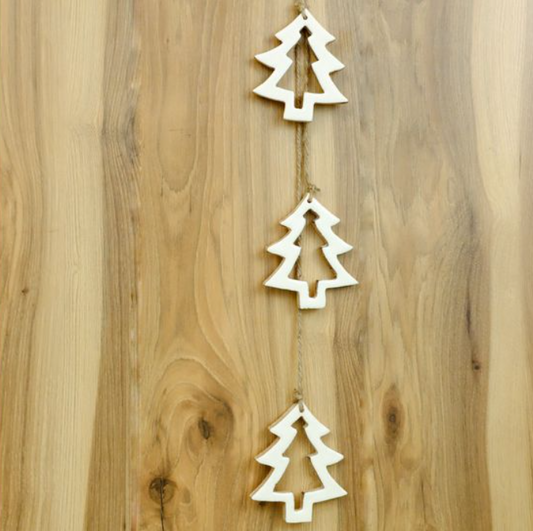 Triple Tree Hanger, Feathered Farmhouse