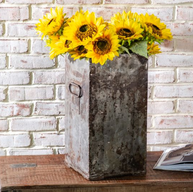 Iron Planter, Feathered Farmhouse