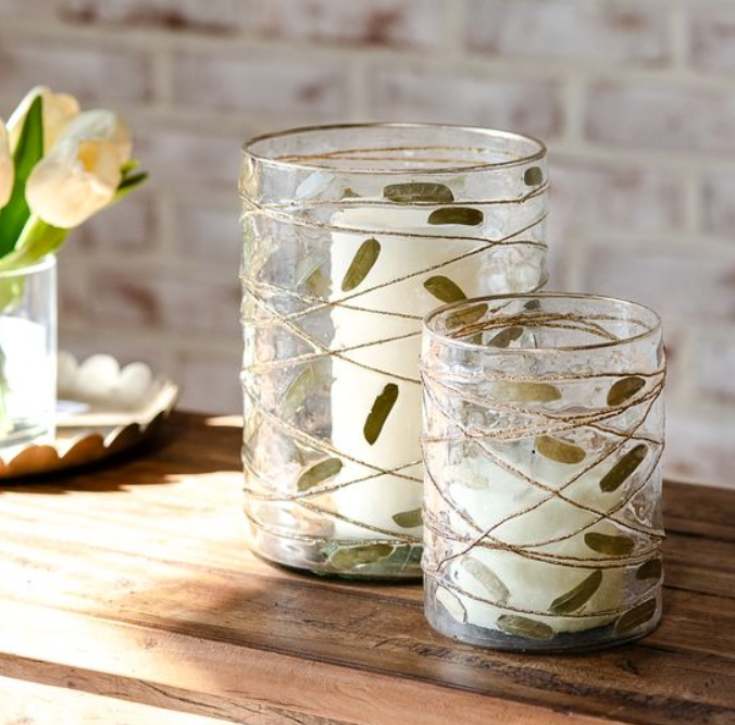 Leaf & Spring Pressed Jars, Feathered Farmhouse