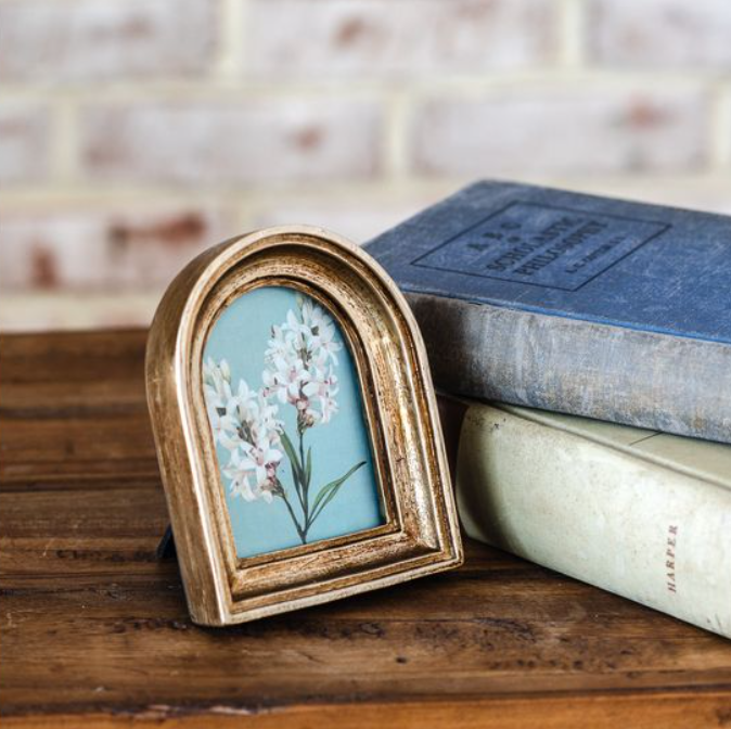 Gold Arch Frame, Feathered Farmhouse