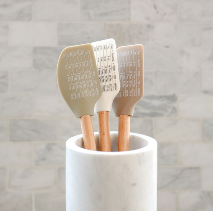 Neutral Measurment Spatulas, Feathered Farmhouse
