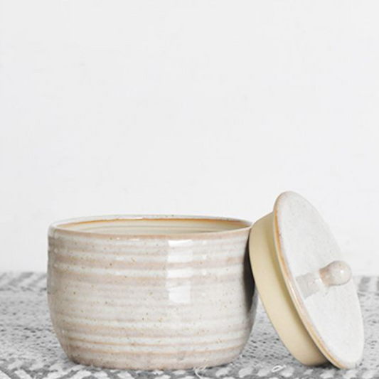 Urban Ceramic Canister, Feathered Farmhouse