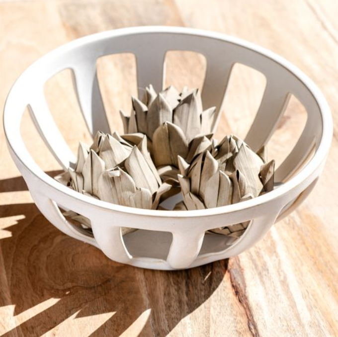 Artisan Cutout Bowl, Feathered Farmhouse