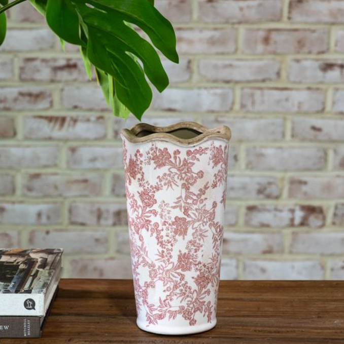 Rose Heirloom Vase, Feathered Farmhouse