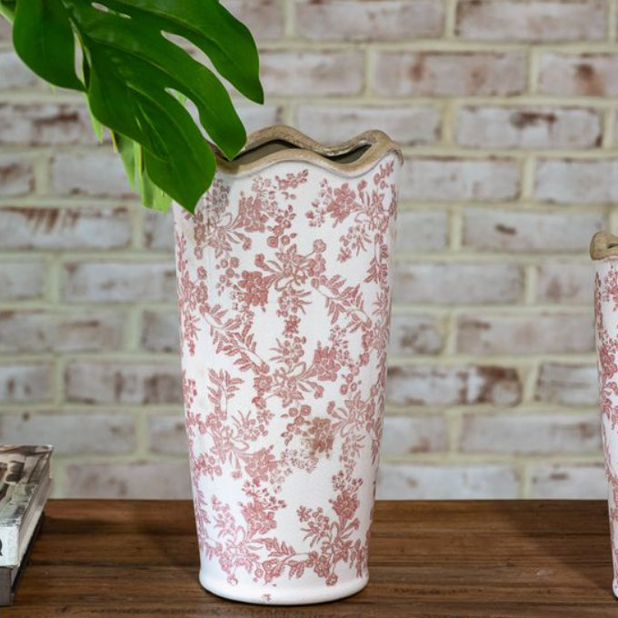 Rose Heirloom Vase, Feathered Farmhouse