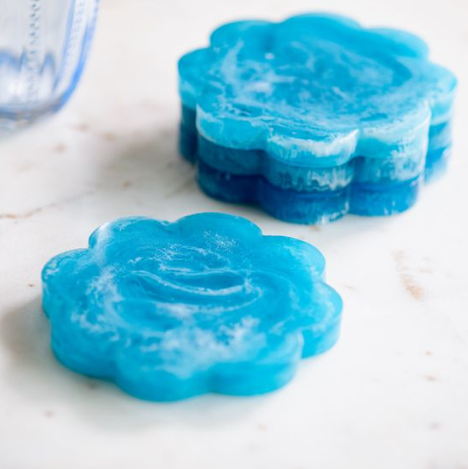 Resin Coaster, Feathered Farmhouse