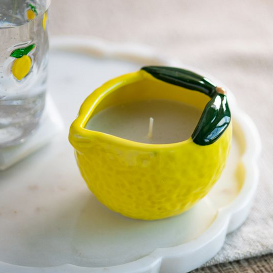 Lemon Candle, Feathered Farmhouse