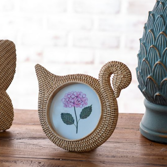 Bronze Swan Weave Frame, Feathered Farmhouse