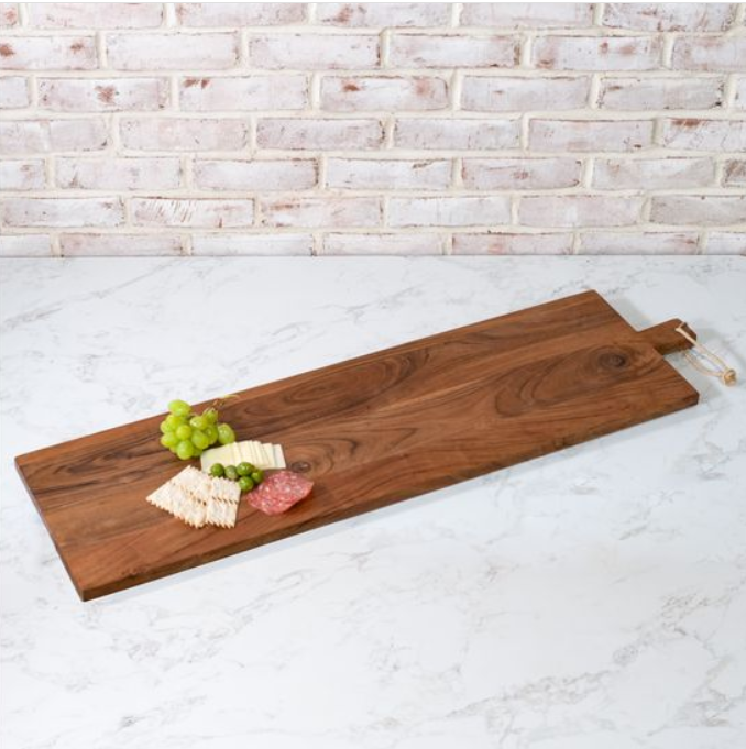 Acacia Wood Serving Board, Feathered Farmhouse