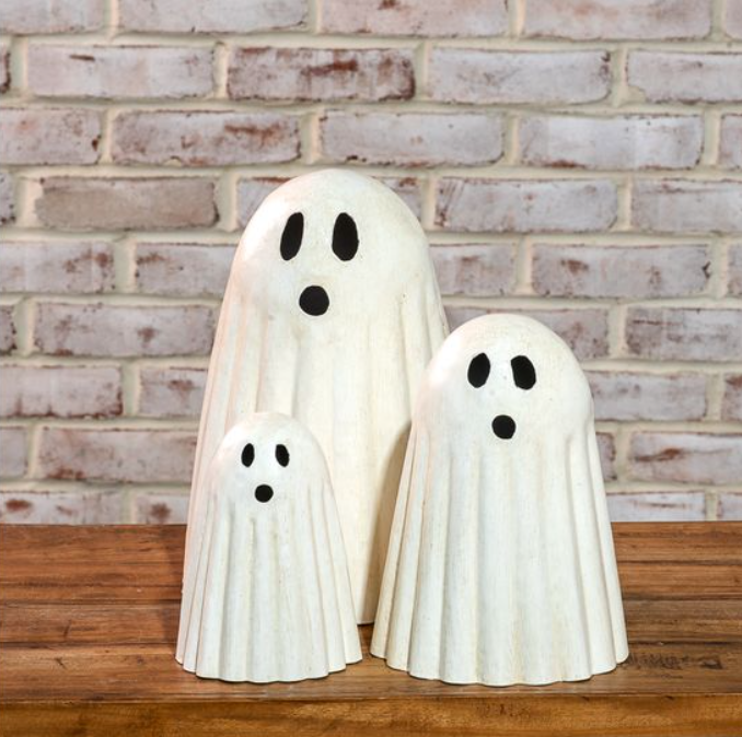 Metal Ghost Decor, Feathered Farmhouse
