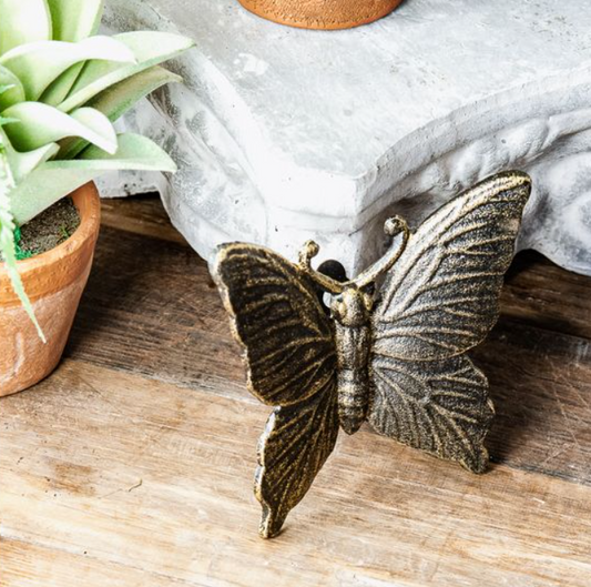 Golden Butterfly Wall Decor, Feathered Farmhouse