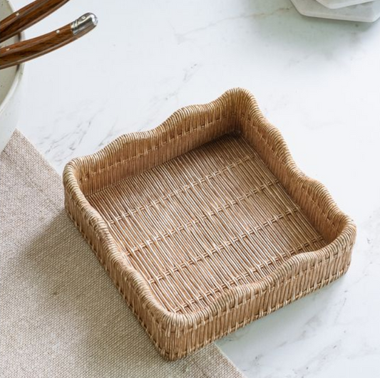 Cocktail Napkin Holder, Feathered Farmhouse