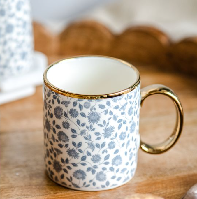 Tiny Flower Mug, Feathered Farmhouse