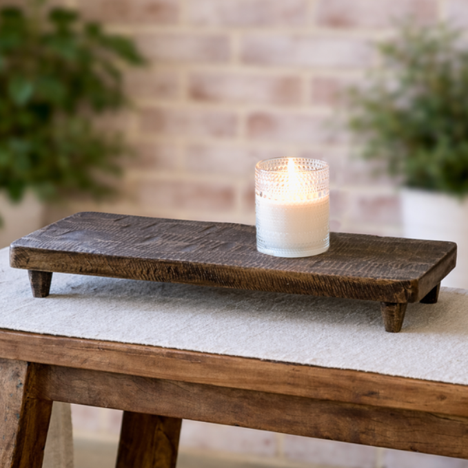 Mango Wood Riser, Feathered Farmhouse