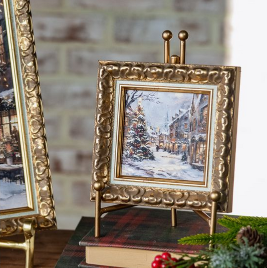 Christmas Town Frame, Feathered Farmhouse