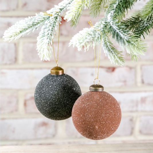 Ball Ornament, Feathered Farmhouse