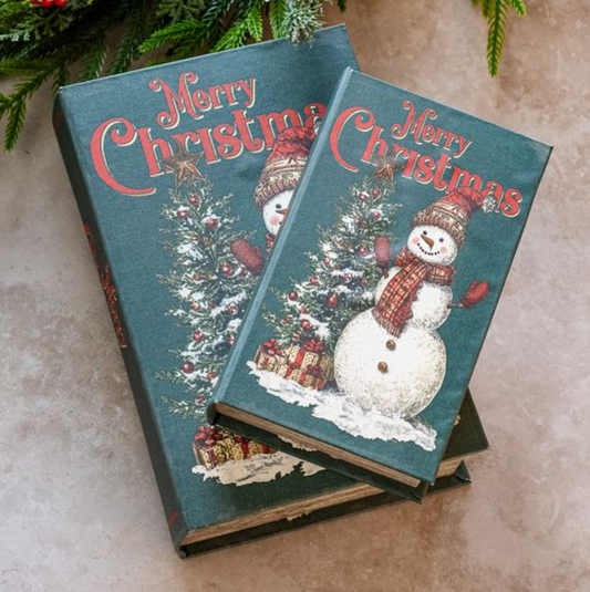 Merry Christmas Storage Book, Feathered Farmhouse