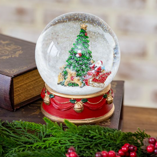 Christmas Tree Snow Globe, Feathered Farmhouse