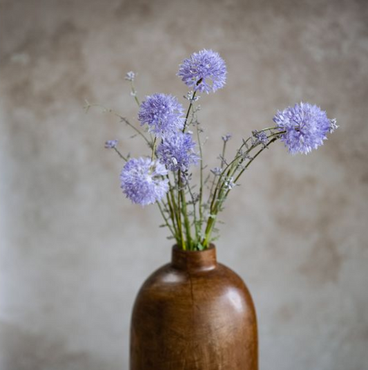 Purple Dandelion Spray, Feathered Farmhouse
