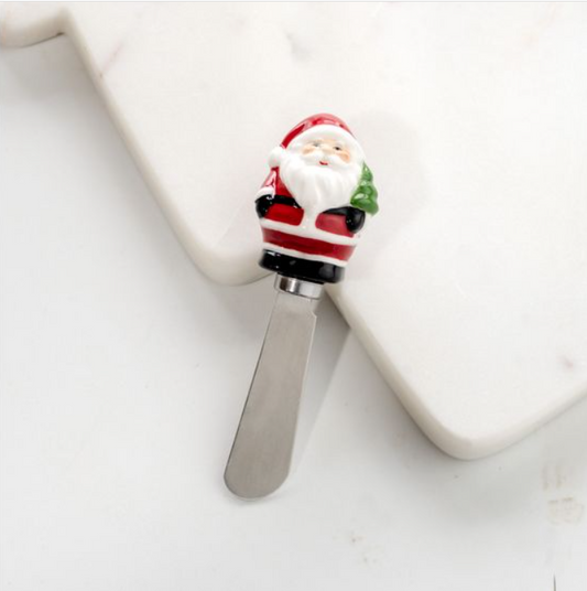 Jolly Santa Spreading Knife, Feathered Farmhouse