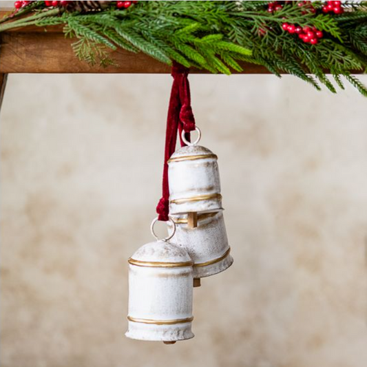 Cow Bell Red Velvet Cluster, Feathered Farmhouse