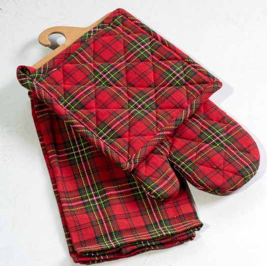 Holiday Plaid Set, Feathered Farmhouse
