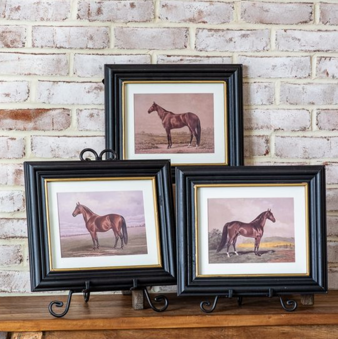 Horse Framed Wall Art, Feathered Farmhouse