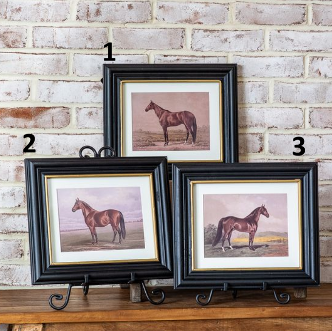 Horse Framed Wall Art, Feathered Farmhouse
