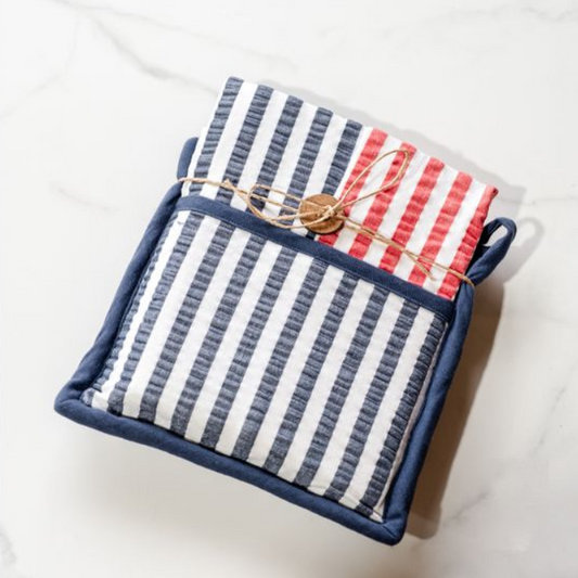 Americana Pot Holder Set, Feathered Farmhouse