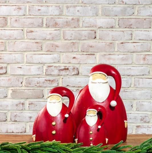 Whimsical Phat Santa, Feathered Farmhouse